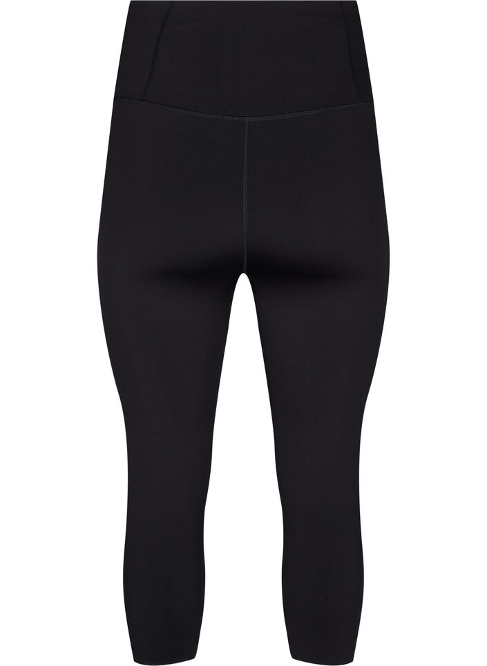 CORE, SUPER TENSION TIGHTS - 3/4 training tights with pocket, Black, Packshot image number 1