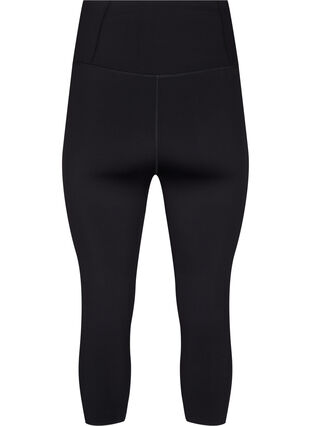 CORE, SUPER TENSION TIGHTS - 3/4 training tights with pocket, Black, Packshot image number 1