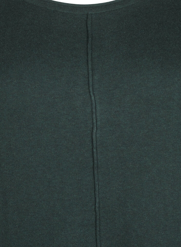 Knitted dress in cotton-viscose blend, Green, Packshot image number 2