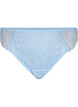 G-string briefs with lace and a regular waist, Blue, Packshot image number 0
