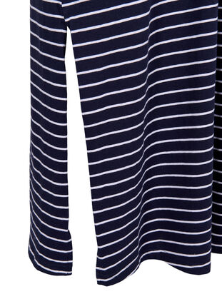 Midi dress in cotton with short sleeves, Night Sky Stripe, Packshot image number 3