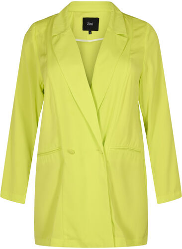 Half-length blazer with buttons, Evening Primrose, Packshot image number 0
