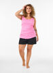 Top with lace trim, Pink, Model image number 1