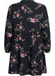 Floral print dress with tie fastening, Black, Packshot image number 1