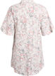 Cotton dress with floral print and broderie anglaise, Vanilla, Packshot image number 1