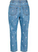 Mille mom fit jeans with embroidery, Light Blue, Packshot image number 1