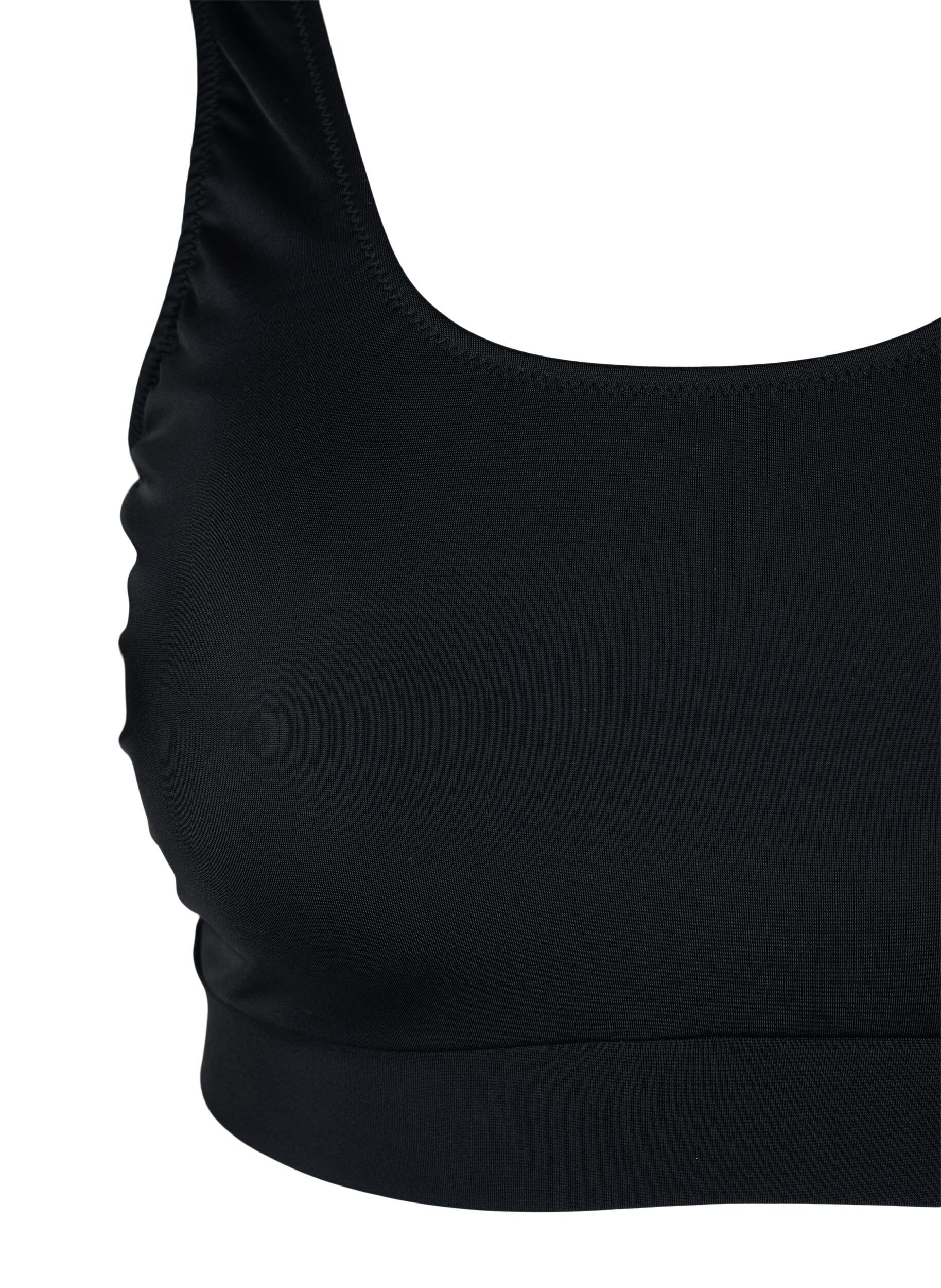 Zizzifashion Bikini top with a round neckline, Black, Packshot image number 2