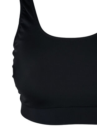 Bikini top with a round neckline, Black, Packshot image number 2