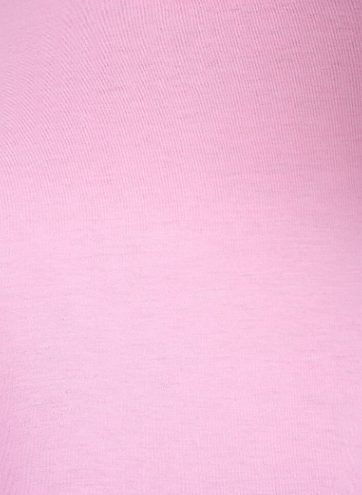 Short sleeved cotton blend t-shirt, Pink, Packshot image number 2
