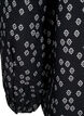 Long-sleeved blouse with pattern and buttons, Black, Packshot image number 3