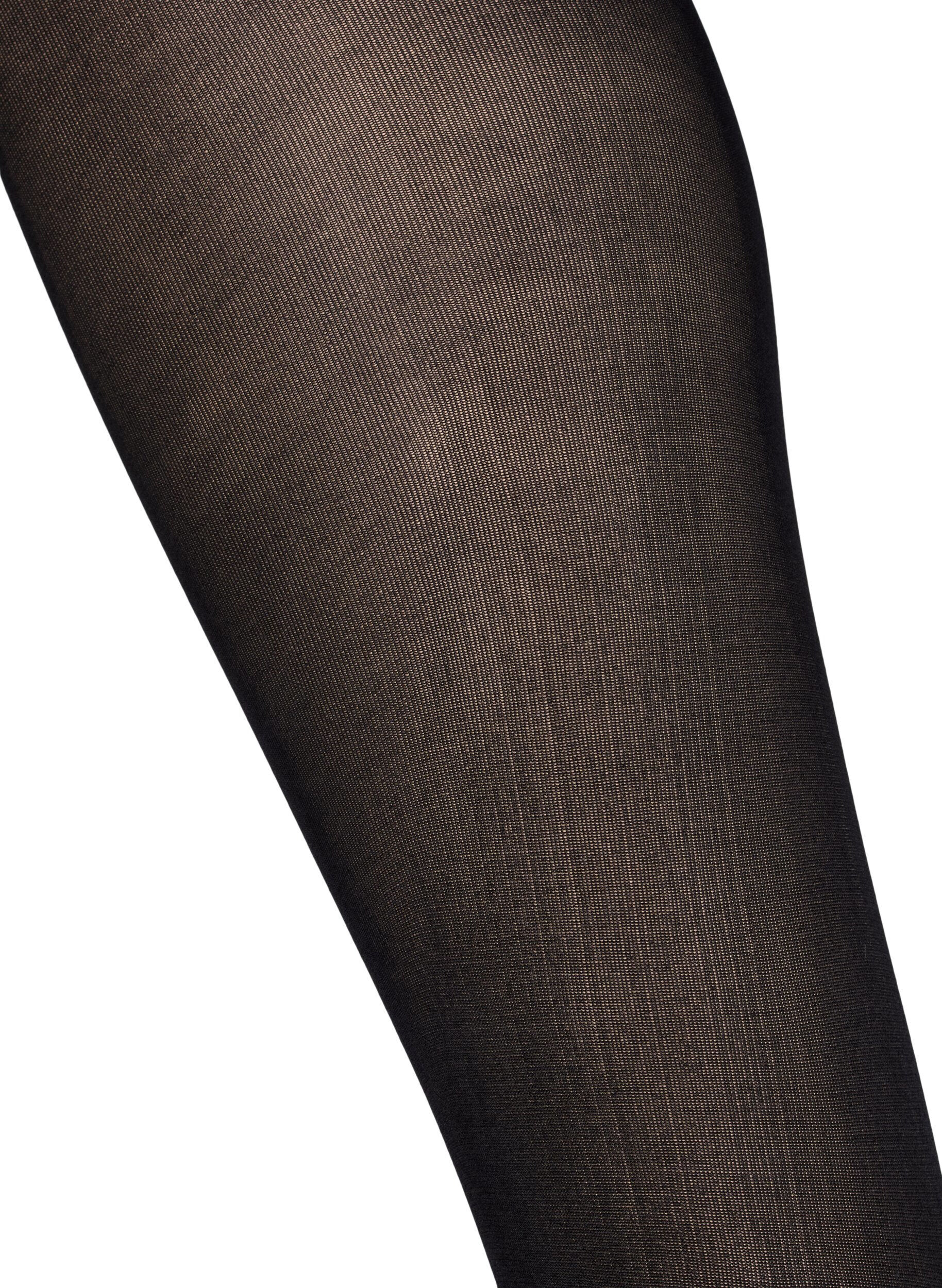 Zizzifashion 2-pack tights in 60 denier, Black, Packshot image number 3
