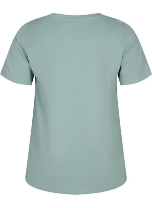 Basic plain cotton t-shirt, Chinois Green, Packshot image number 1