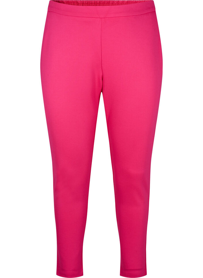 Cropped trousers with pockets, Pink, Packshot image number 0