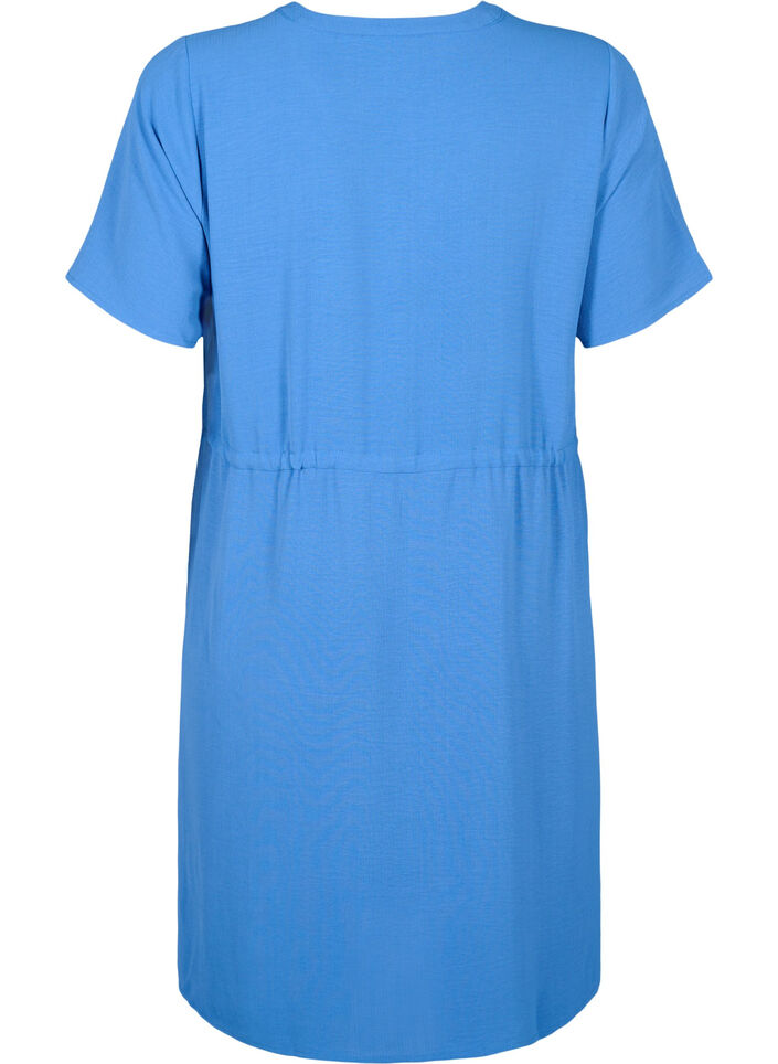 Short sleeve dress with tie waist, Riverside, Packshot image number 1