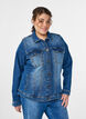 Denim jacket with a classic cut, Blue, Model image number 0