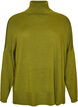 Turtleneck jumper with a loose fit, Green, Packshot image number 0