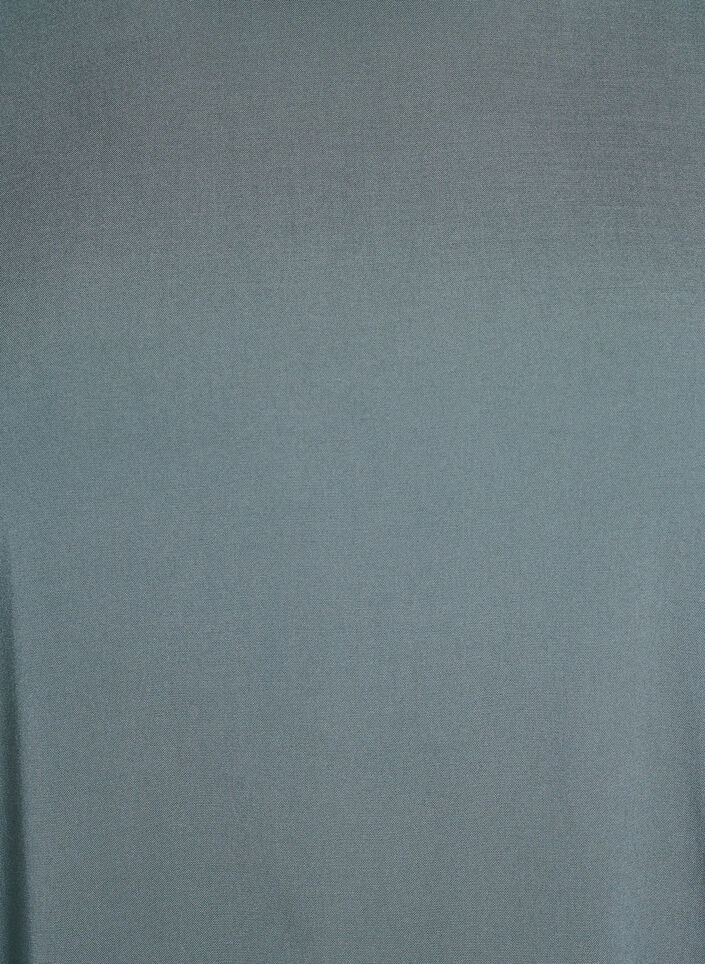 Short-sleeved woven blouse with round neck, Green, Packshot image number 2