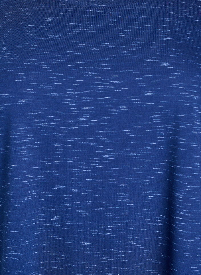 Loose workout t-shirt with short sleeves, Blue, Packshot image number 2