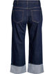 Straight fit jeans with wide legs and turn-ups, Blue, Packshot image number 1