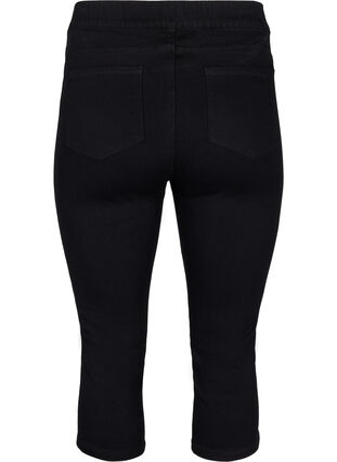 Denim knickers with elastic waistband, Black, Packshot image number 1