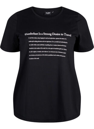 FLASH - T-shirt with motif, Black Wanderlust, Packshot image number 0