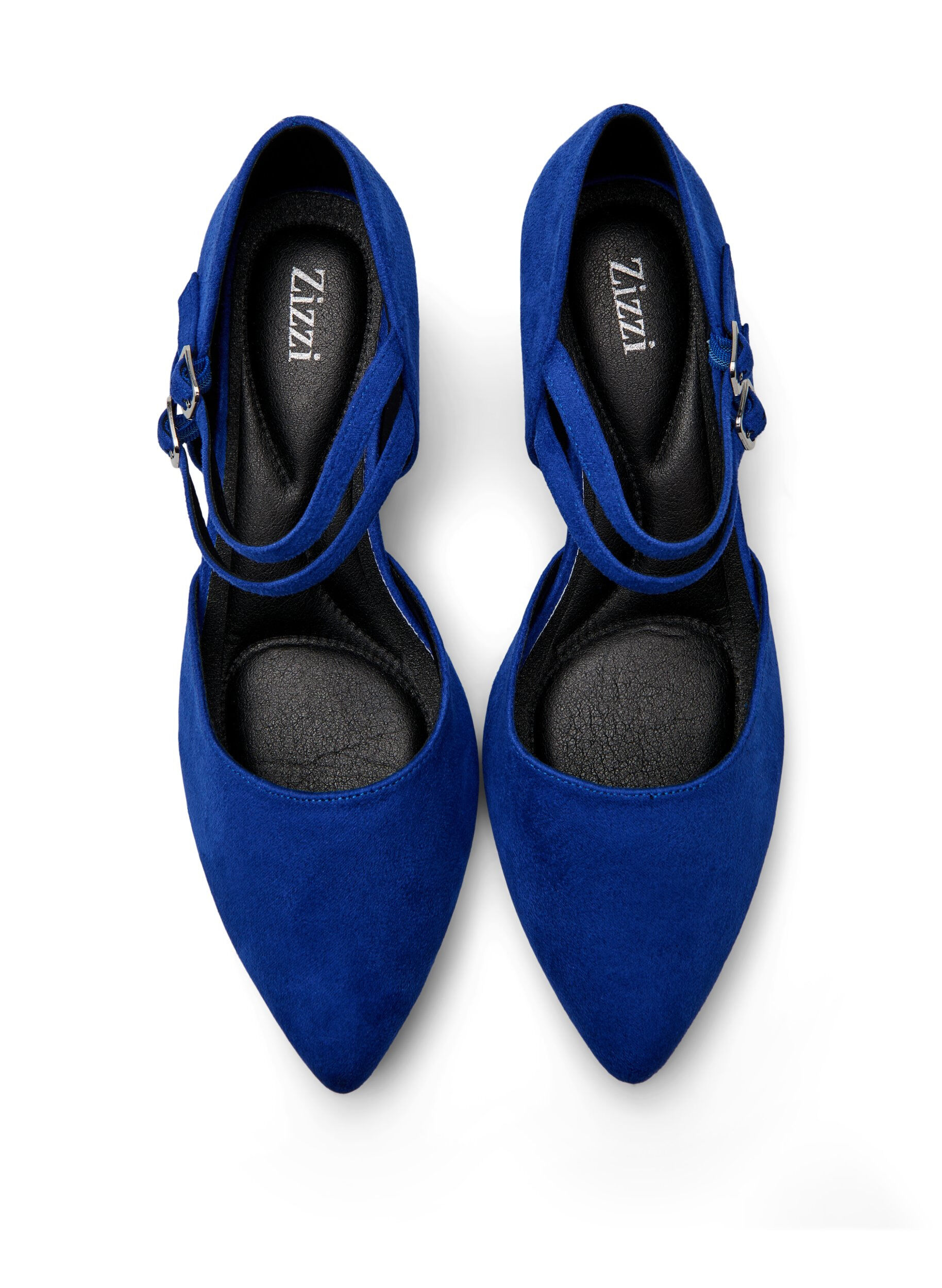 Zizzifashion Pumps with double straps, Blue, Packshot image number 2