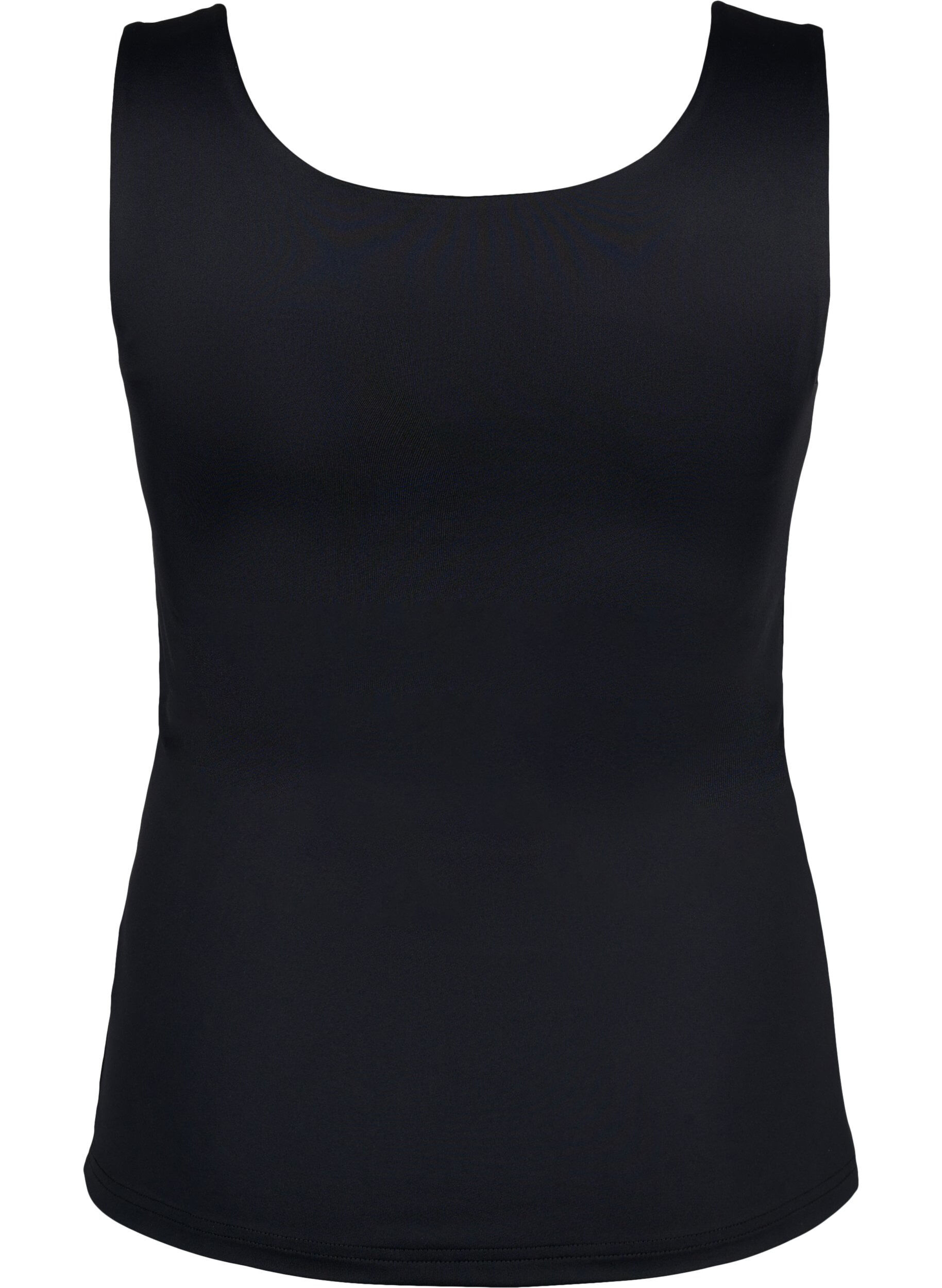 Zizzifashion Stretchy reversible top, Black, Packshot image number 1