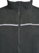 Fleece jacket with zip and reflective tape, Green, Packshot image number 2