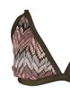 Patterned triangle bikini top, Beech AOP, Packshot image number 2