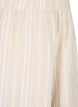 Striped shorts in a linen-viscose blend, Beige, Packshot image number 2