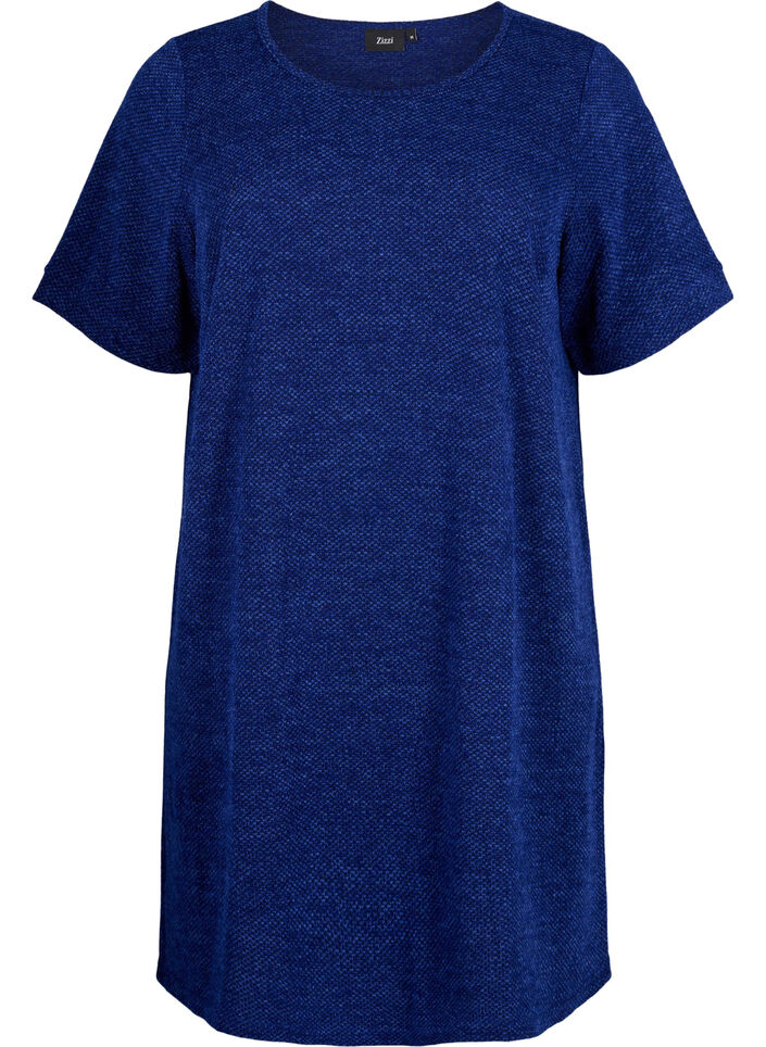 T-shirt dress with short sleeves, Sodalite Blue, Packshot image number 0
