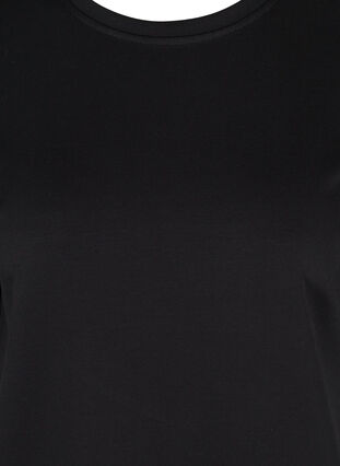 Blouse with 3/4-length sleeves, Black, Packshot image number 2