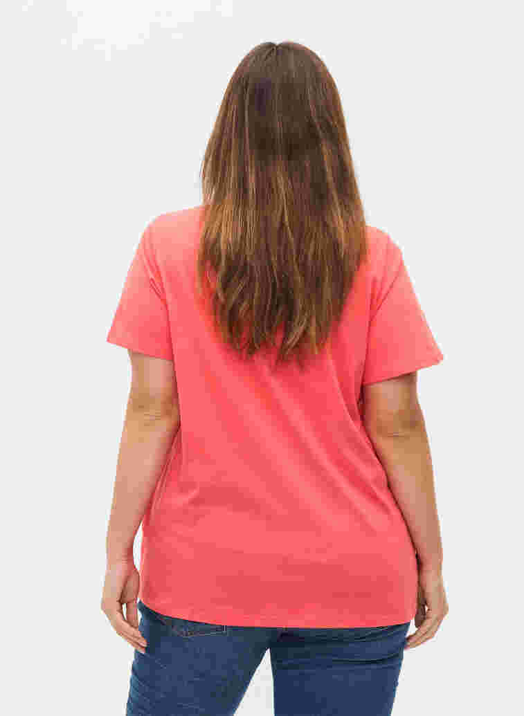 2-pack basic cotton t-shirt, Navy B/Dubarry, Model image number 1