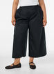 Culottes with an elasticated waist and wide legs, Black, Model image number 2