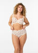 Full coverage bra with floral lace, White, Model image number 1