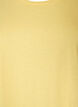 Short-sleeved cotton blend T-shirt, Yellow, Packshot image number 2