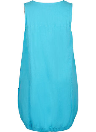 Sleeveless cotton dress, River Blue, Packshot image number 1