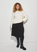 Knee-length A-line skirt, Brown, Model image number 0