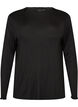 Viscose night top with long sleeves, Black, Packshot image number 0