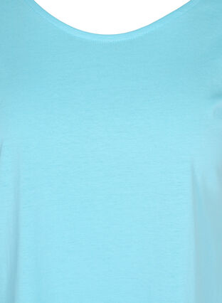 Cotton mix t-shirt, Blue Topaz, Packshot image number 2