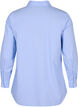 Shirt in cotton blend, Blue w. White Stripe, Packshot image number 1