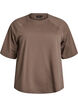 Jersey blouse with 1/2 raglan sleeves, Brown, Packshot image number 0