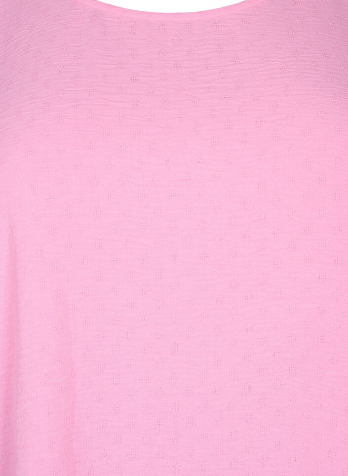 Long-sleeved blouse with texture, Rosebloom, Packshot image number 2