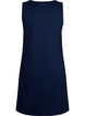 Sleeveless cotton dress with a-shape, Navy Blazer solid, Packshot image number 1