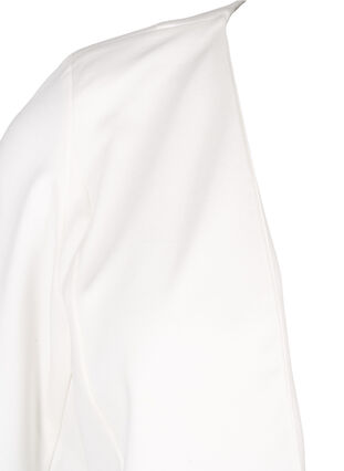 Short blazer without fastening, Cloud Dancer, Packshot image number 2