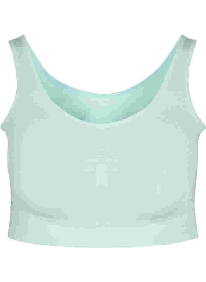 Stretchy seamless bra, Fair Aqua, Packshot image number 0