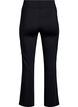 Flared workout pants with contrast piping, Black, Packshot image number 1