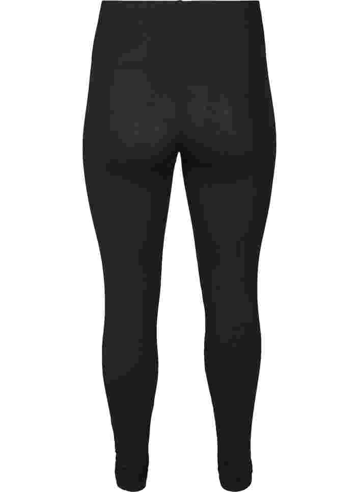Long basic leggings, Black, Packshot image number 1