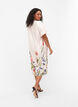 Midi dress with floral print and short sleeves, White Sand, Model image number 1