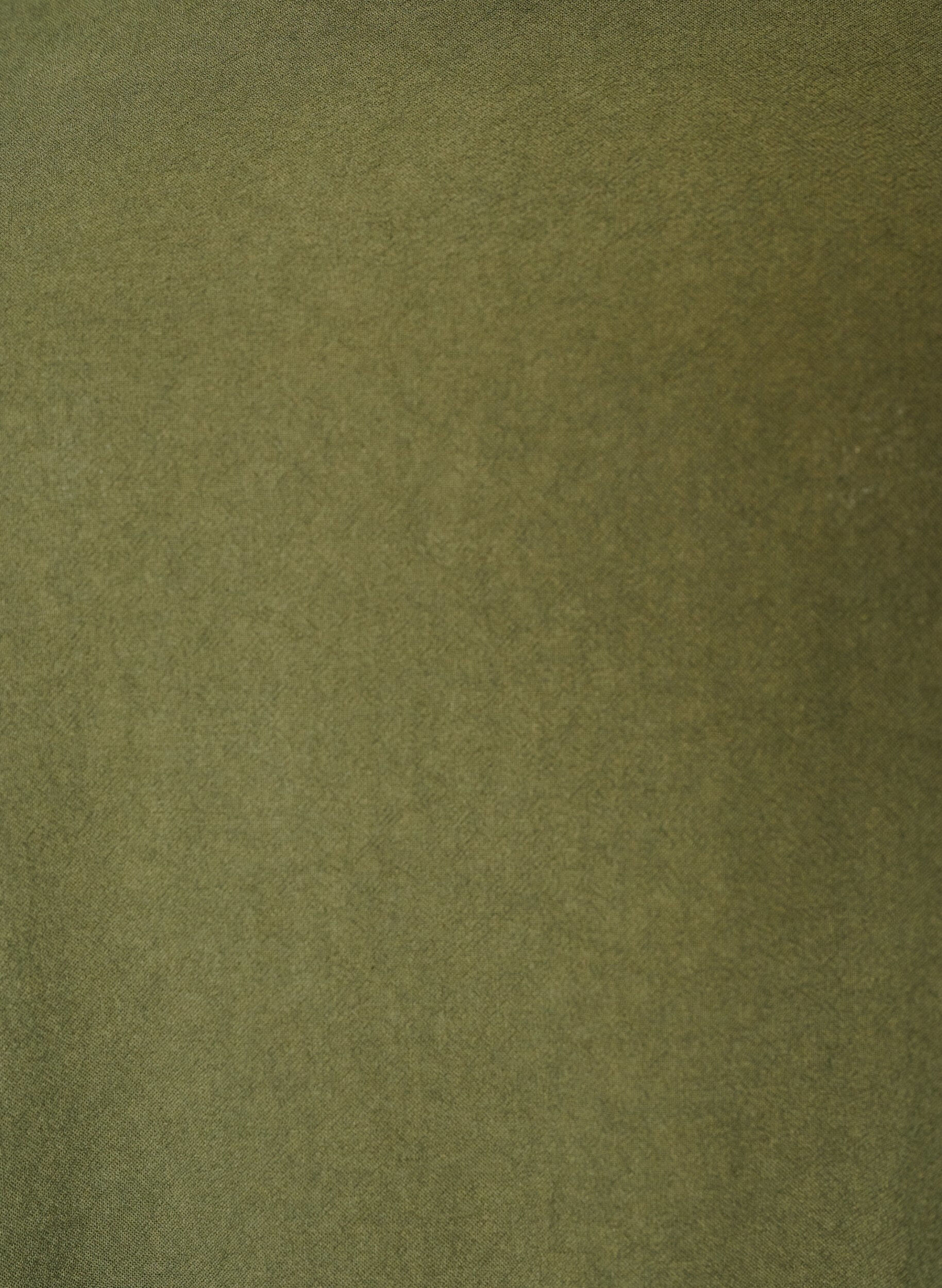 ZizzifashionCotton dress with short sleeves and pockets, Green, Packshot image number 2